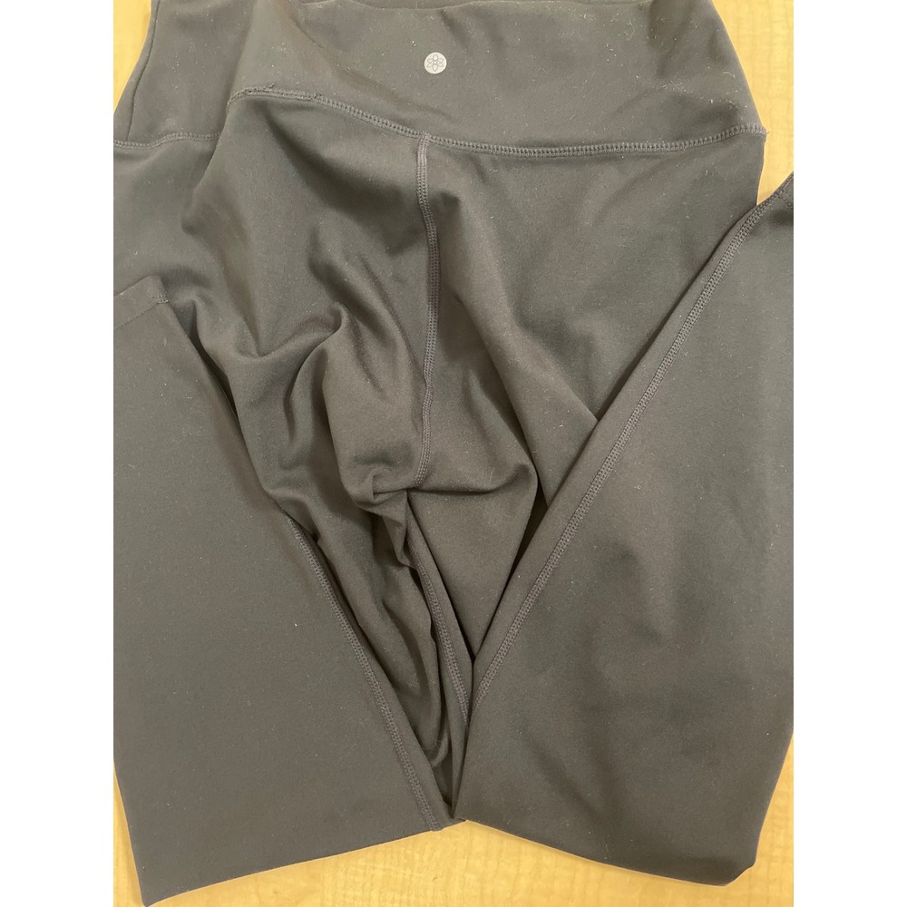 Harmony Balance Womens Black High Waisted Active Leggings Size Large RN 63619